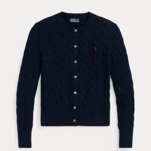 Polo Ralph lauren women’s Cable-Knit Cotton Crewneck Cardigan